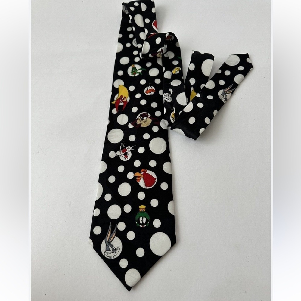 Looney Tunes Black vintage tie